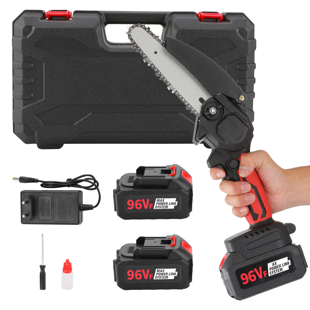 Mini Motosega a Batteria Portatile 6" – 21V | Prestazioni Potenti, Taglio Preciso