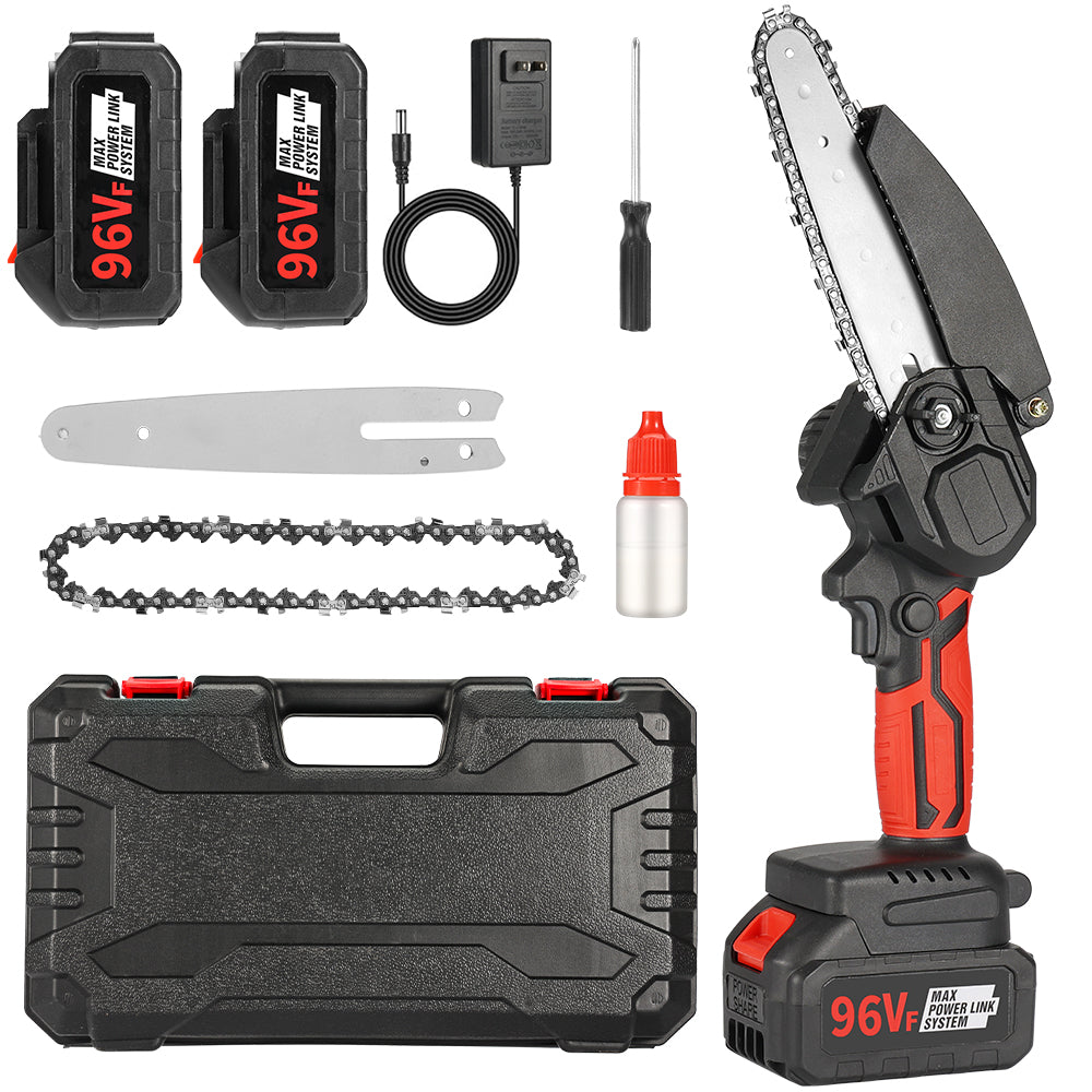 Mini Motosega a Batteria Portatile 6" – 21V | Prestazioni Potenti, Taglio Preciso