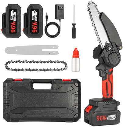 Mini Motosega a Batteria Portatile 6" – 21V | Prestazioni Potenti, Taglio Preciso