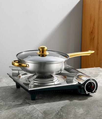 Set di Pentole da 12 Pezzi all'Ingrosso, Batteria da Cucina in Acciaio Inox con Pentola Alta per Zuppe e Bollilatte