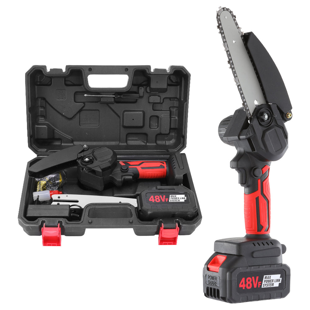 Mini Motosega a Batteria Portatile 6" – 21V | Prestazioni Potenti, Taglio Preciso
