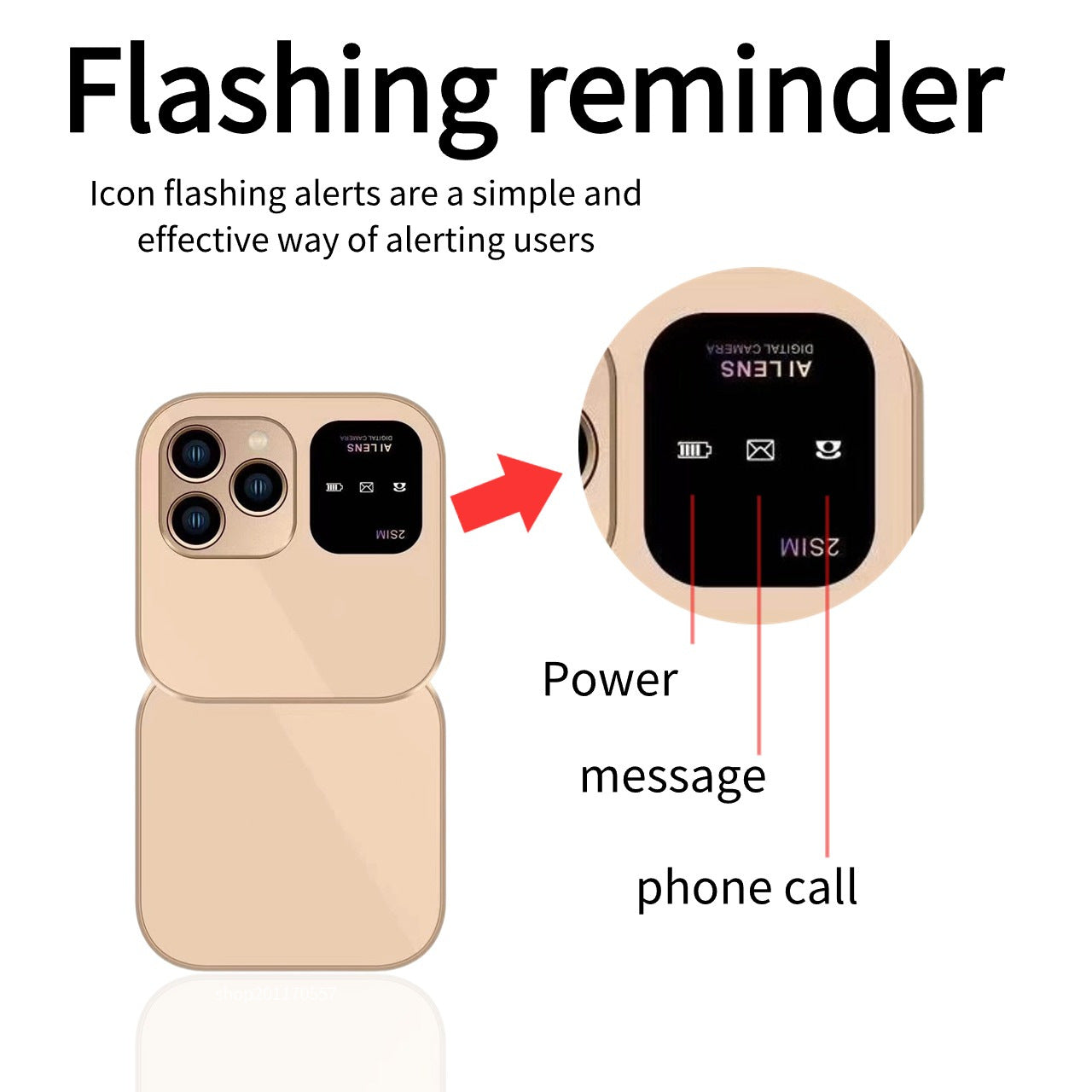 Nuovo MIni pieghevole telefono cellulare 2G